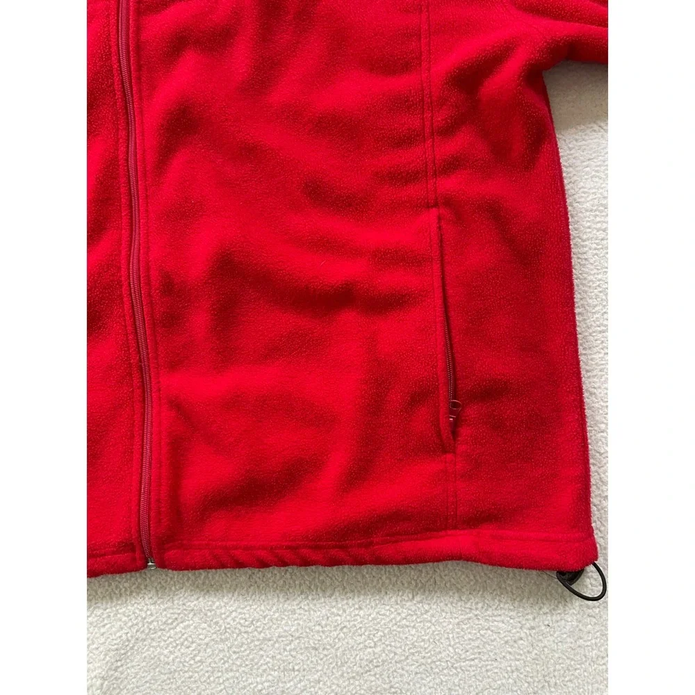 Vintage 90s Pro Player Mens XL Fleece Jacket Red Ohio State Buckeyes Full Zip